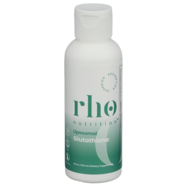 Rho Nutrition Liposomal Glutathione Liquid | 500 mg Antioxidant Support | Enhanced Absorption | 4 fl oz (120 ml)