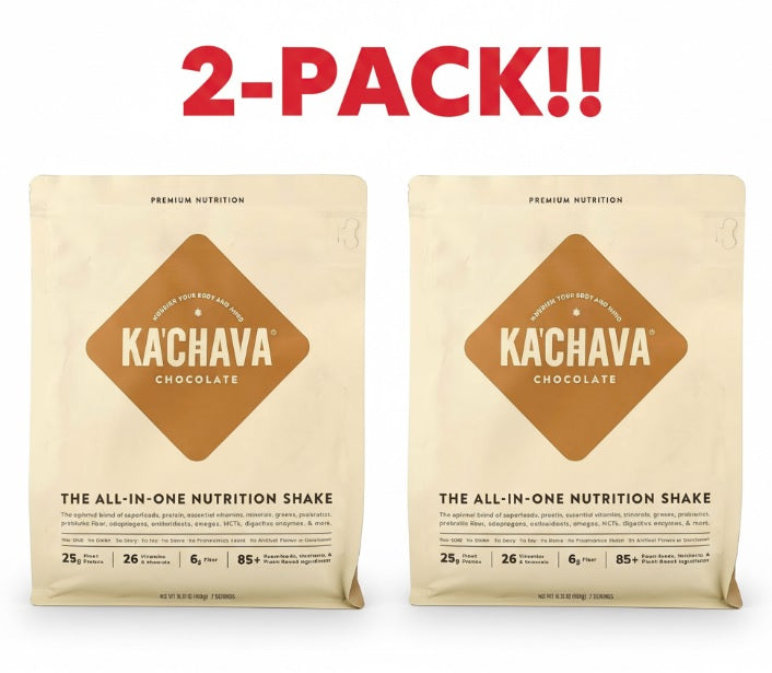 Ka'Chava All-In-One Nutrition Shake Chocolate Kachava 15.31 oz 2Pack! 30.62 oz Total